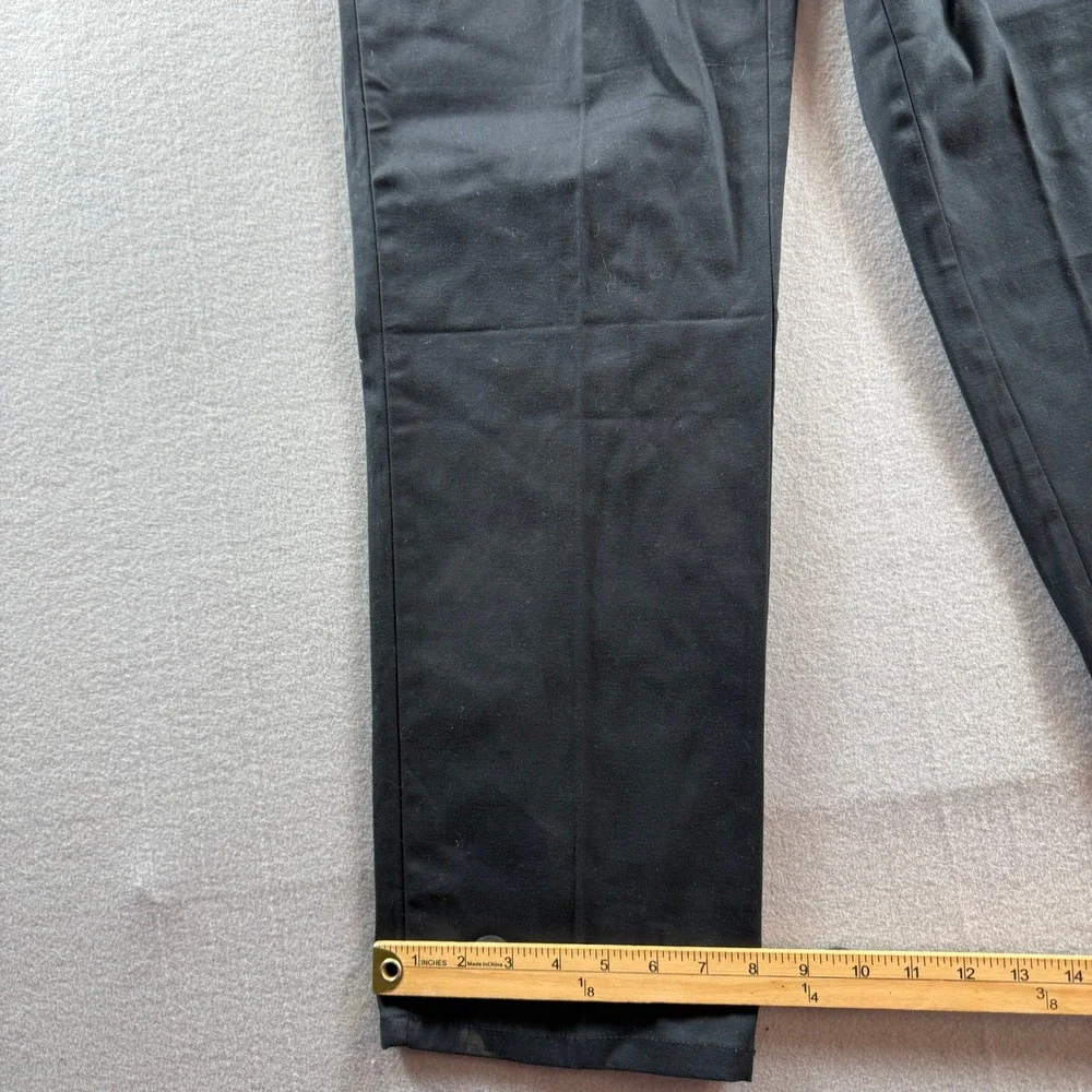 Denim & Co. Pants Women Small Black Drawstring Elastic Waist Straight Leg 28x30